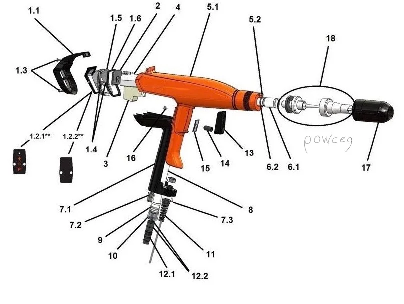 Coating gun accessories